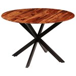 vidaXL Table de salle à manger Bois massif de Sesham 120 x 77 cm