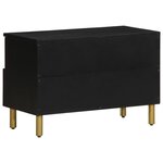 vidaXL Meuble TV noir 70x33x46 cm bois d'ingénierie