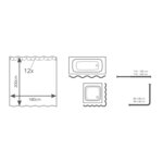 RIDDER Rideau de douche Silk 180x200 cm
