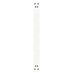vidaXL Pieds de table basse en U  2 pièces  blanc  70 x (42-43) cm  acier