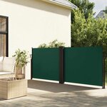 vidaXL Auvent latéral rétractable vert foncé 120x1200 cm