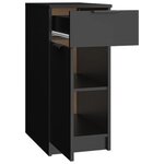 vidaXL Armoire de bureau noir 33 5x50x75 cm bois d'ingénierie