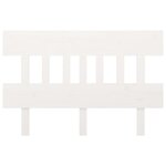 vidaXL Tête de lit Blanc 123 5x3x81 cm Bois massif de pin