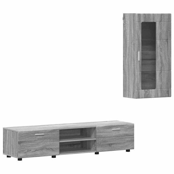vidaXL Ensemble meuble TV FLORIN Gris Sonoma Bois d'ingénierie