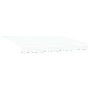 vidaXL Auvent rétractable Blanc 300 x 250 x 165 cm Tissu et Métal