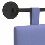 vidaXL Tête de lit suspendue Bleu denim Tissu