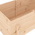 vidaXL Lit surélevé de jardin 160x50x57 cm bois de pin massif