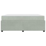 vidaXL Cadre de lit avec matelas Gris clair  blanc et gris clair