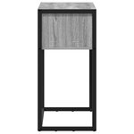 vidaXL Table d'appoint Gris Sonoma 100 x 36 x 75 cm Bois d'ingénierie