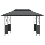 vidaXL Belvédère avec toit anthracite 400x300x270 cm acier