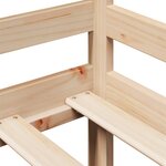 vidaXL Lit de jour avec tiroirs sans matelas 90x200 cm bois massif