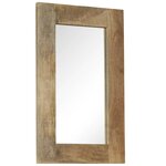 vidaXL Miroir Bois de manguier massif 50 x 80 cm