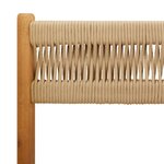 vidaXL Ensemble à manger de jardin 5Pièces beige polypropylène et bois