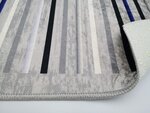 Tapis de salon à rayures 160 x 230 cm - Gris
