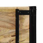 vidaXL Tête de lit 140 cm bois massif manguier et fer