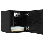 vidaXL Ensemble meuble TV 10 Pièces 180 x 30 x 30 cm Chêne noir