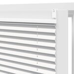 vidaXL Store plissé 60x125 cm Blanc