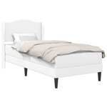 vidaXL Cadre de lit avec tête de lit Blanc 80 x 200 cm Simili cuir