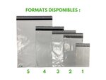 Kit emballage colis express - lot de 40 pochettes plastiques (10 pochettes x 4 formats)
