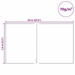 vidaXL Fleece de protection des plantes contre le gel Beige 20 x 1 6 m