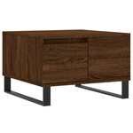 vidaXL Table basse chêne marron 55x55x36 5 cm bois d'ingénierie