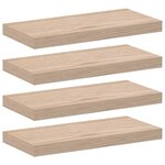 vidaXL Étagères flottantes 4 Pièces 50x23 5x4 cm bois d'ingénierie