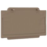 vidaXL Coussin de tête de lit Zadar cappuccino 80 cm similicuir