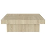 vidaXL Table basse chêne sonoma 90x90x28 cm bois d'ingénierie