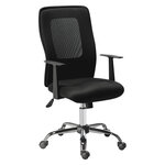 Siège de bureau Seattle avec accoudoirs - Dossier maille - Mécanisme basculant centré