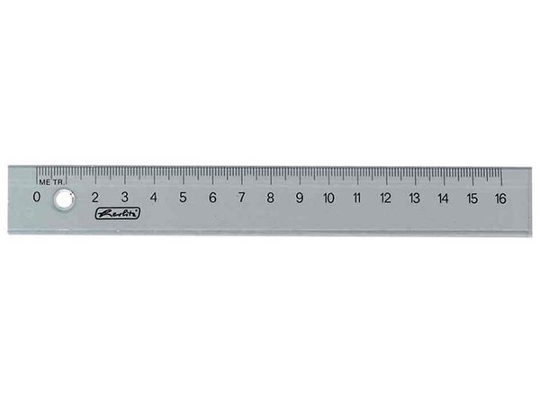 Règle plate Transparente 16 cm HERLITZ