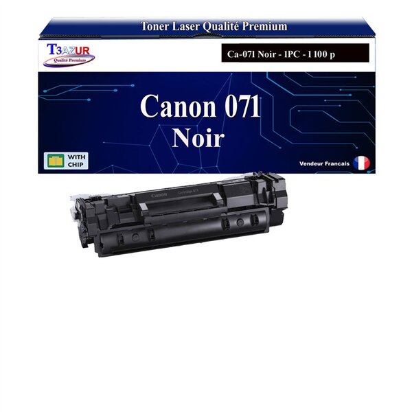 T3AZUR - Toner compatible avec Canon i-SENSYS LBP-122dw  MF-272dw  MF-275dw remplace Canon 057 Noir - 1 100 pages