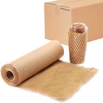 2 rouleaux de papier kraft en nid d’abeille 20cm x 50m linéaires