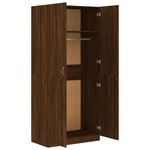 vidaXL Garde-robe Chêne marron 90x52x200 cm Bois d'ingénierie