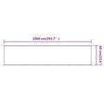 vidaXL Auvent vertical Bleu 60x1000 cm Tissu oxford