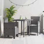vidaXL Chaise de jardin 2 Pièces Gris clair 53 x 49 x 85 cm PP