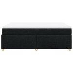vidaXL Sommier à lattes de lit avec matelas Noir 140x190 cm Tissu