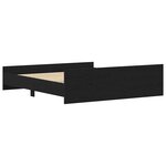 vidaXL Cadre de lit sans matelas Chêne noir 180 x 200 cm Bois d'ingénierie