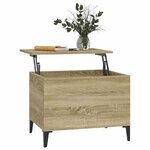 vidaXL Table basse Chêne sonoma 60x44 5x45 cm Bois d'ingénierie