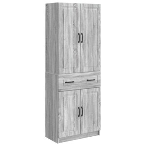 vidaXL Ensemble de Meubles 2 Pièces Sonoma gris Bois d'ingénierie