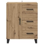 vidaXL Buffet avec tiroir Chêne artisanal 69 5 x 34 x 90 cm