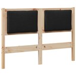 vidaXL Tête de lit Autre Marron 120 cm Bois massif en pin