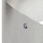 vidaXL Pot en métal Acier inoxydable Grand Résistant Cylindrique