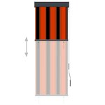 vidaXL Store roulant d'extérieur 60x250 cm Orange et marron