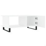 vidaXL Table basse blanc 90x50x40 cm bois d'ingénierie