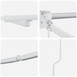 vidaXL Cadre de store rétractable électrique Blanc 4 x 2 m Aluminium
