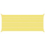 vidaXL Voile d'ombre Jaune et blanc 6 x 2 5 m 100   polyester Oxford