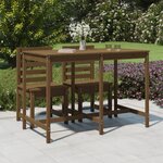 vidaXL Table de jardin marron miel 159 5x82 5x110cm bois massif de pin