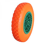 Roue increvable pour brouette 4.8 / 4.00-8 - Orange