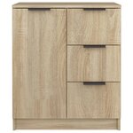 vidaXL Buffet Chêne sonoma 60x30x70 cm Bois d'ingénierie