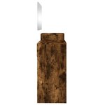 vidaXL Ensemble de coiffeuse 3 Pièces chêne fumé bois d'ingénierie